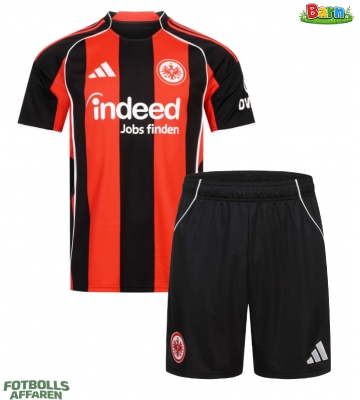 Eintracht Frankfurt Hemmaställ Barn 2025-26 Kortärmad (+ Korta byxor)